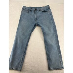 Levi's 506 Jeans Men's 38x30 Straight Fit Blue Light Wash Denim